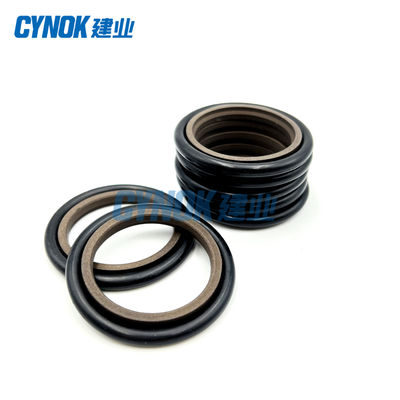 لاستیک PTFE روغن هیدرولیک مهر و موم HBTS مرحله مهر و موم قهوه ای رنگ