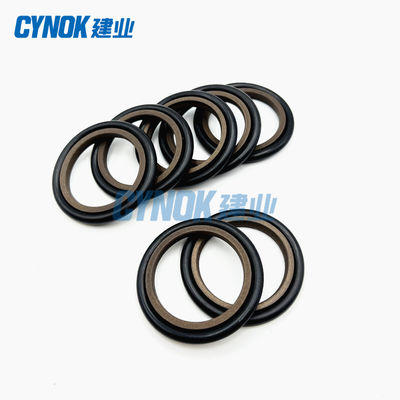 لاستیک PTFE روغن هیدرولیک مهر و موم HBTS مرحله مهر و موم قهوه ای رنگ